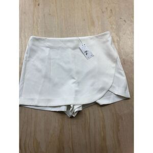 ASTR The Label White Skort Sz XL Skirt Mini Dress Shorts Women’s